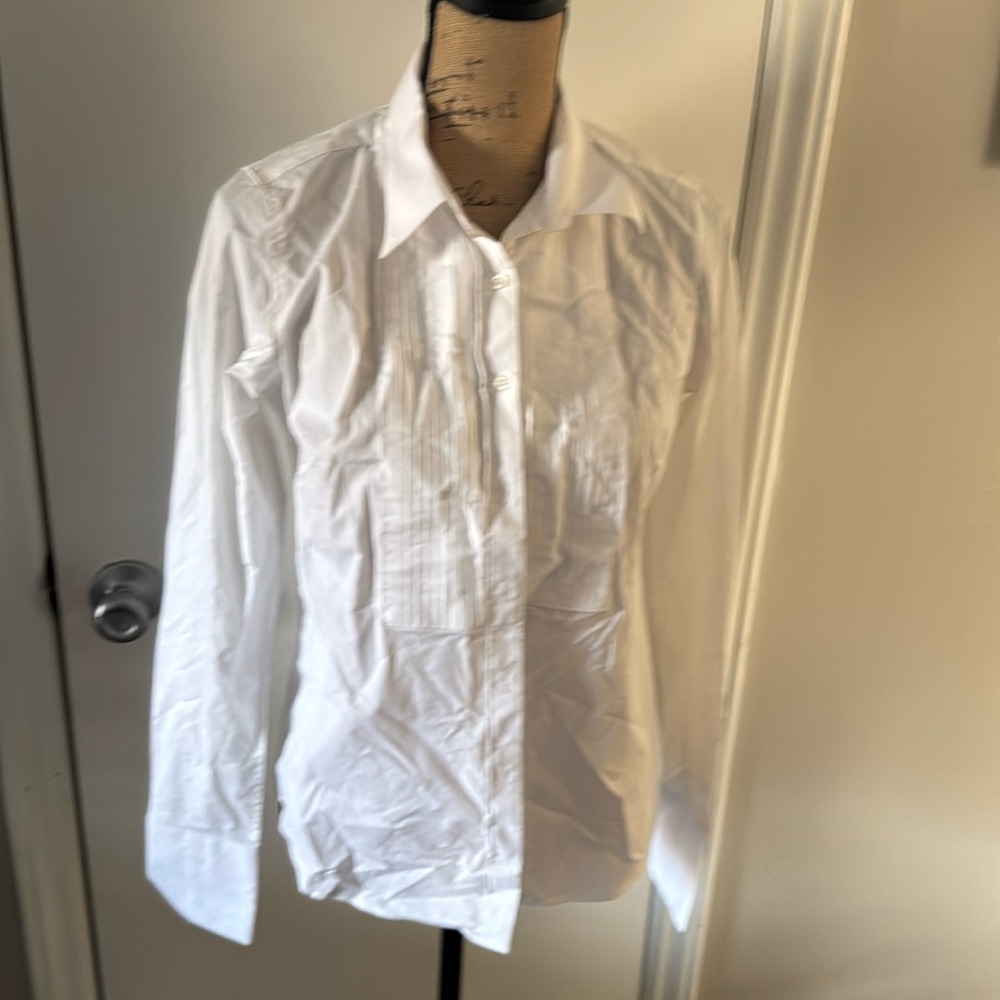 LBT little black tux size 6 white button down
